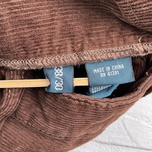 Polo Ralph Lauren Pants Mens 38Wx30L Act 27L‎ Brown Corduroy Cotton - Picture 7 of 13